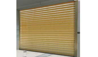 Luxury Double-Deck Aluminum Shutter Doors (Champagne)